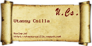 Utassy Csilla névjegykártya